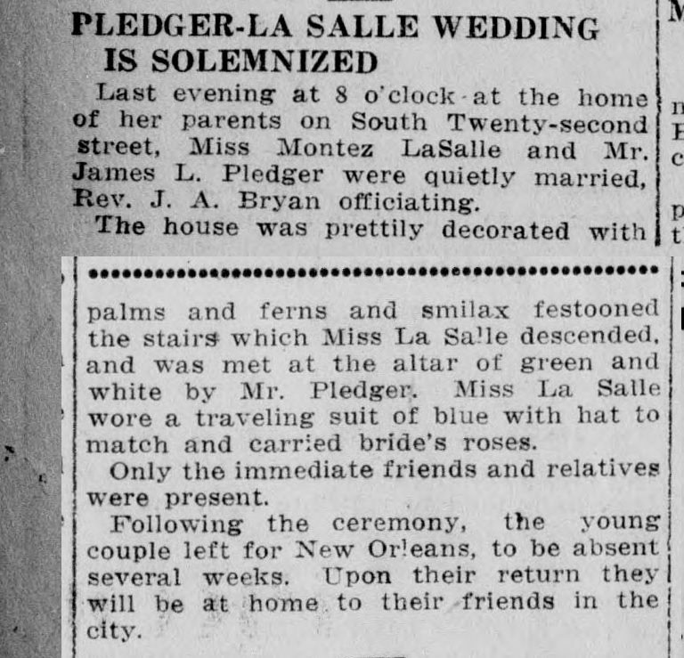 Montez LaSalle-James L. Pledger